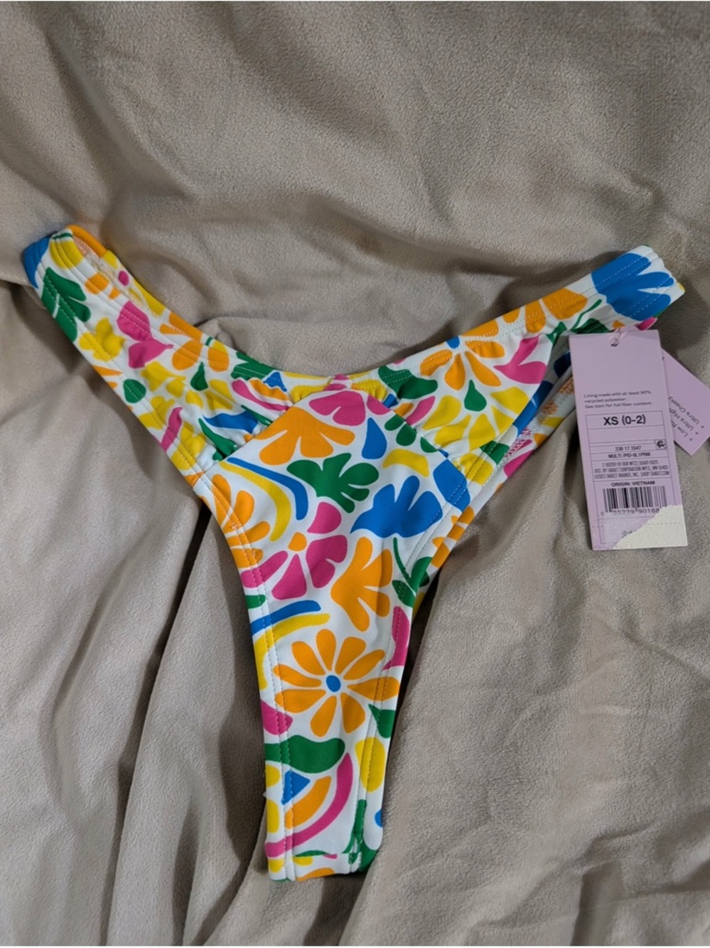 Colorful‎ Floral High-Cut Bikini Bottom
